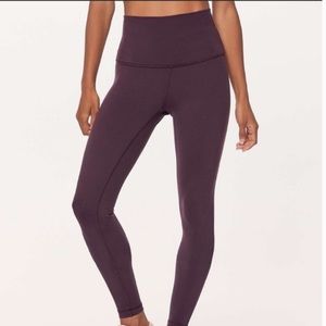Dark purple high waist Lululemon leggings